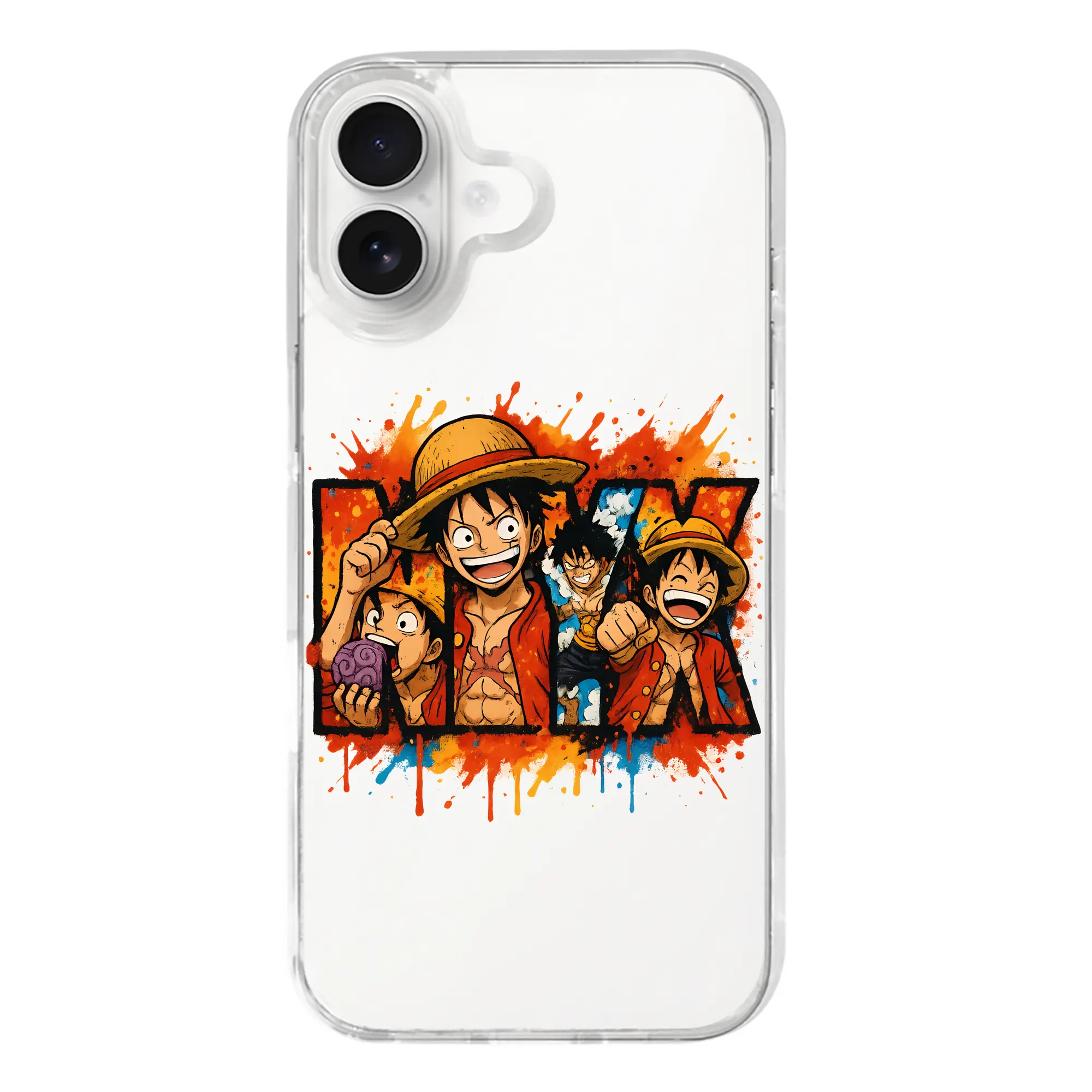 ワンピース グッズ モンキー・D・ルフィ - iPhone 17シリーズ 透明スマホケース – 薄型・耐衝撃・精密フィット保護カバー